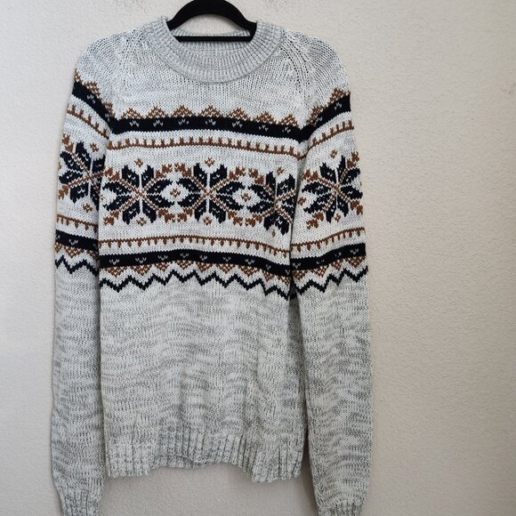 Vintage Dillards XL Fair Isle Nordic Grandpa Sweater Acrylic Knit Pull Over - Picture 14 of 14